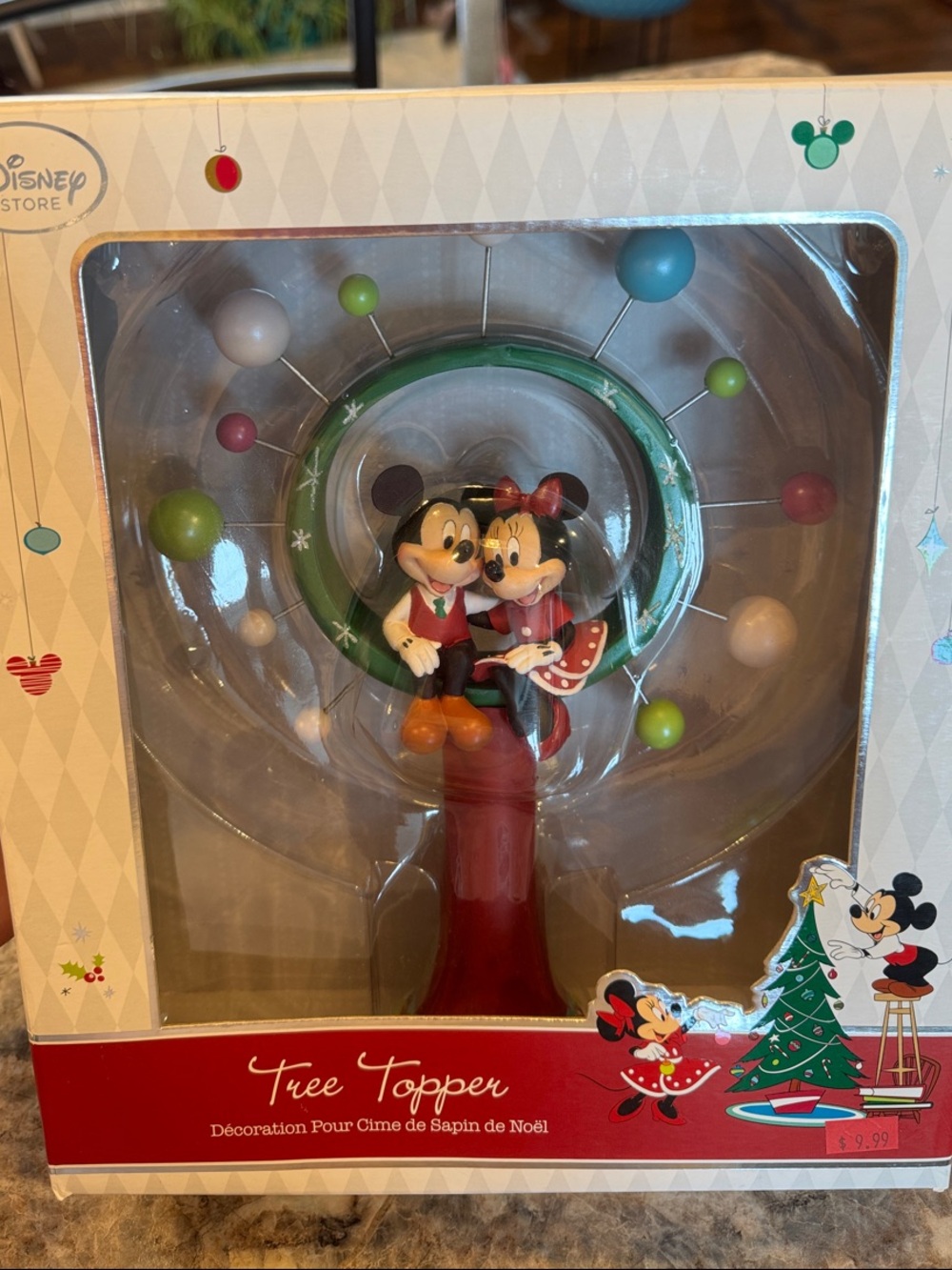 Disney Mickey and Minnie Ceramic Tree Topper